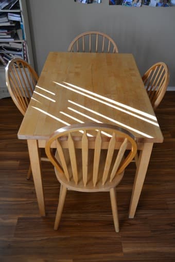 Dining table + 6 chairs - solid wood 1
