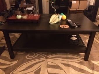 IKEA black coffee table 1