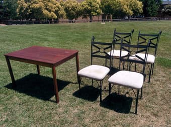 Outdoor patio set - table and four chairs 1