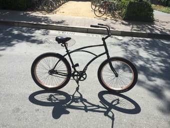 3G Long beach California Cruiser bike  (mette black and copper rim) 3