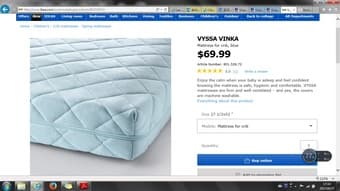 IKEA crib+mattresses 2
