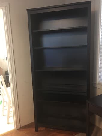 Black IKEA Hemnes Bookcase 1