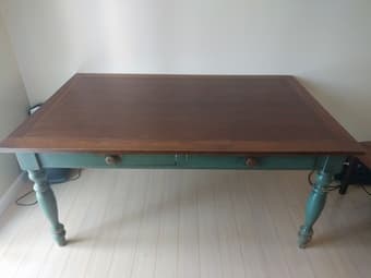 Beautiful 66" x 42" Farm Dining Room Table 1