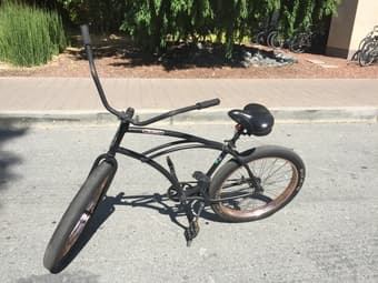 3G Long beach California Cruiser bike (mette black and copper rim) 1