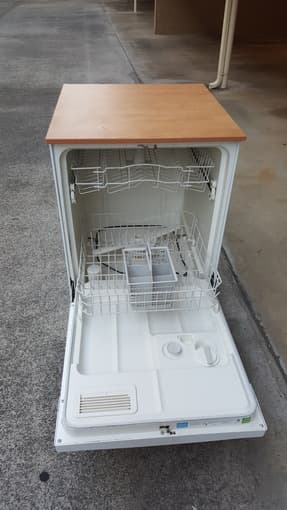 Portable dishwasher 2014, wood top 2