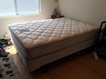 Queen mattress + boxspring for sale 2