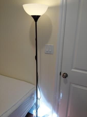 Moving sale (light standing, table, drying rack) 1