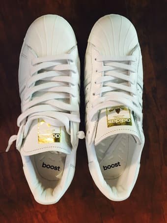 Adidas Superstar Boost all leather - Men's Size US 9 3
