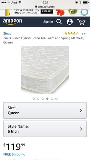 Queen Size Mattress+box 1