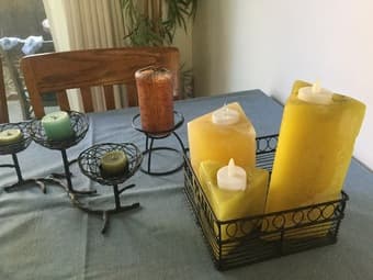 TONS CANDLES AND HOLDERS 1