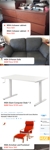 Bike, Bed, Mattress, Sofa, Desk, Chairs, Books, Electronic Appliances 3