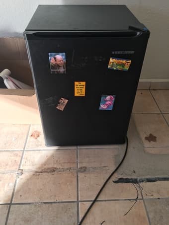 Microwave and mini fridge for sale 1