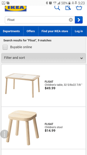 IKEA FLISAT kids desk + stool + storage baskets 1