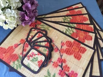 BAMBOO PLACEMATS AND COASTERS 1