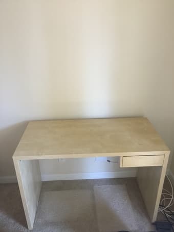 Moving sale pt1 - desk, bookcase, lamp 3