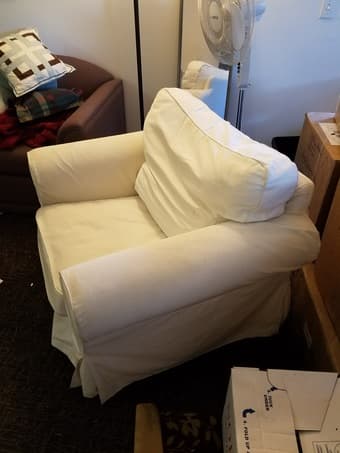 White Comfy Armchair 2