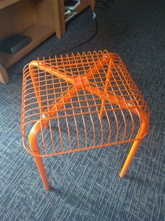 Pair of metallic stools 1