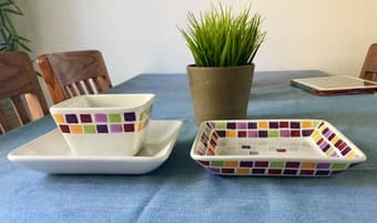 PLATES AND BOWL 2