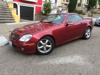 Red convertible for sale! 2001 SLK320 low mileage 1