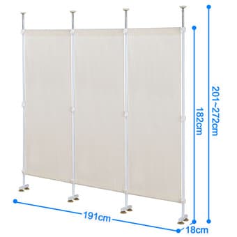 Adjustable (height:201-272cm) Room Divider-No Drill Necessary 整面客廳屏風 3