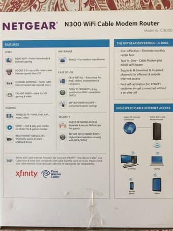 Move out for sale:N300-300Mbps wifi cable modem router 2