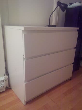 MOVING SALE: AMAZING DRAWER CHEST WHITE, 27 1/2x28 3/8 " 1