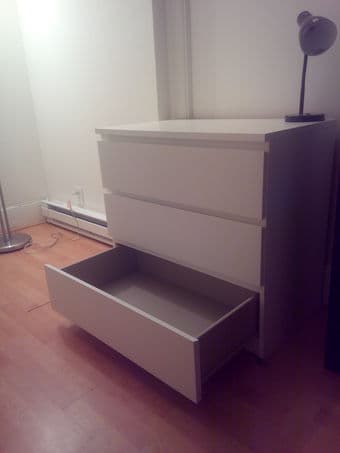 MOVING SALE: AMAZING DRAWER CHEST WHITE, 27 1/2x28 3/8 " 2
