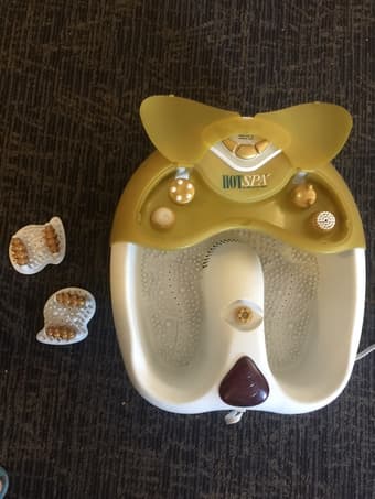 Foot massage bath. hot SPA. 1
