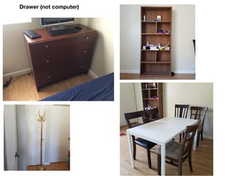 Queen size beds, tables, chairs, shelves etc. 2