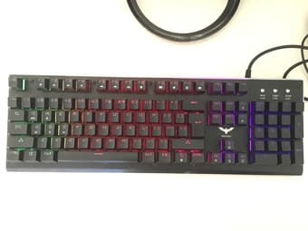 HAVIT LED Backlit Wired Membrane Gaming Keyboard 1
