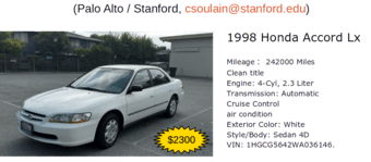 1998 Honda Accord Lx 1