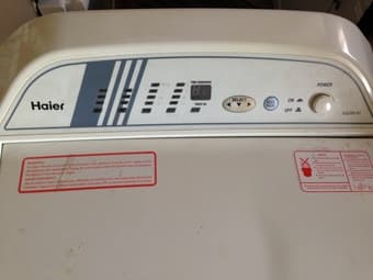 Haier washing machine 2