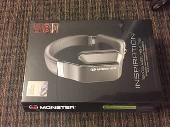 Monster Inspiration Noise Canceling Over-Ear Headphones, Silver - NEW 1