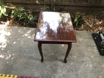 A nice small wood table 2