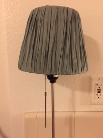 LIKE NEW cute lamp with teal shade 1