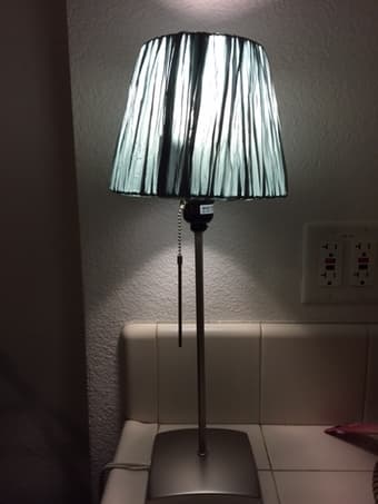 LIKE NEW cute lamp with teal shade 2