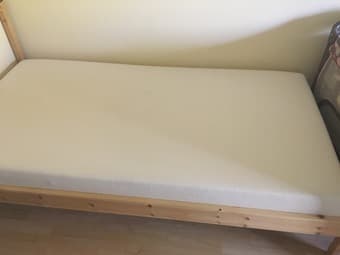Twin bed frame and mattress 1