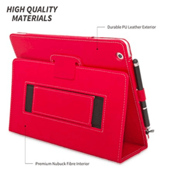 Brand New Red Faux Leather iPad Case 3