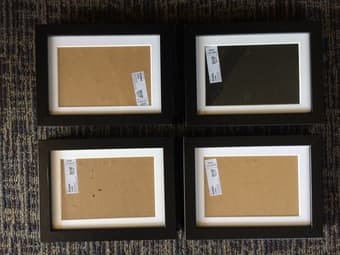 4 PICTURE FRAMES  4x6" 1
