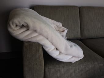 Cozy Beige Queen Throw Blanket 1