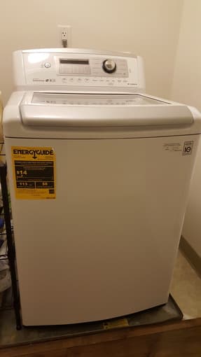 LG Top Load Washer 4.9CF (purchased on Nov 12, 2016) 2