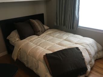 Full size Ikea mattress and bed frame, excellent condition! 1