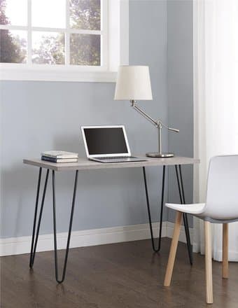 Altra Owen  Retro Desk  (Sonoma Oak/ Gunmetal Gray) 1