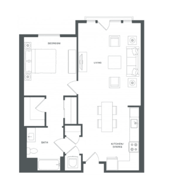Brand New 1 Bedroom Available 5 min walk to San Mateo Caltrain 2