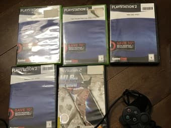 PS2 + 5 games for sale - $30 OR best offer 1