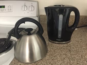 Electric kettle and Stovetop kettle 1