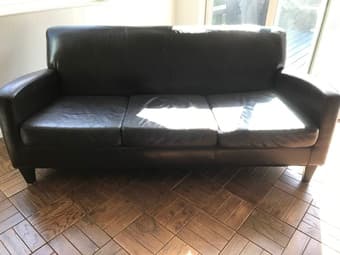 Leather 3 Seater Sofa for Sale 1