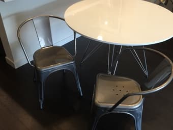 Two cool chairs in stainless steel 1