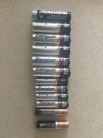 Six AA + Six AAA Unused Batteries (Mostly Energizer) 1
