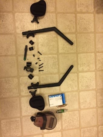 Cervelo Bike with Aerobars and patch kit 3